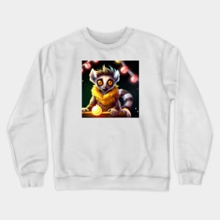 Cute Lemur Drawing Crewneck Sweatshirt